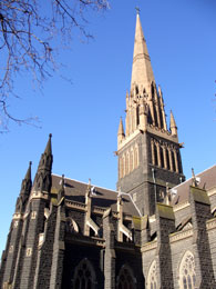 Steeple of the massive church
