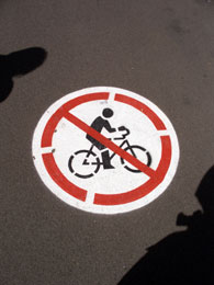 No Bikes Allowed !