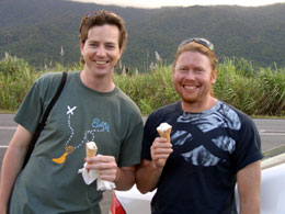 David has ice cream with Aphex Twin