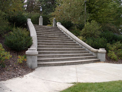 Stairs from the original Admin Building