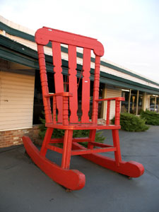The Big Red Rocking Chair