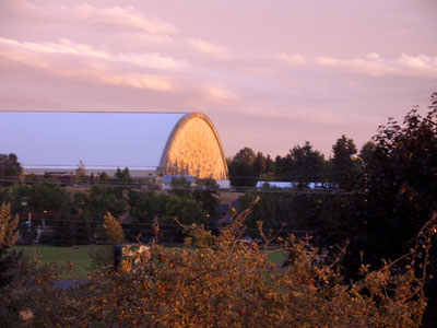 The Sun Sets on Kibbie Dome